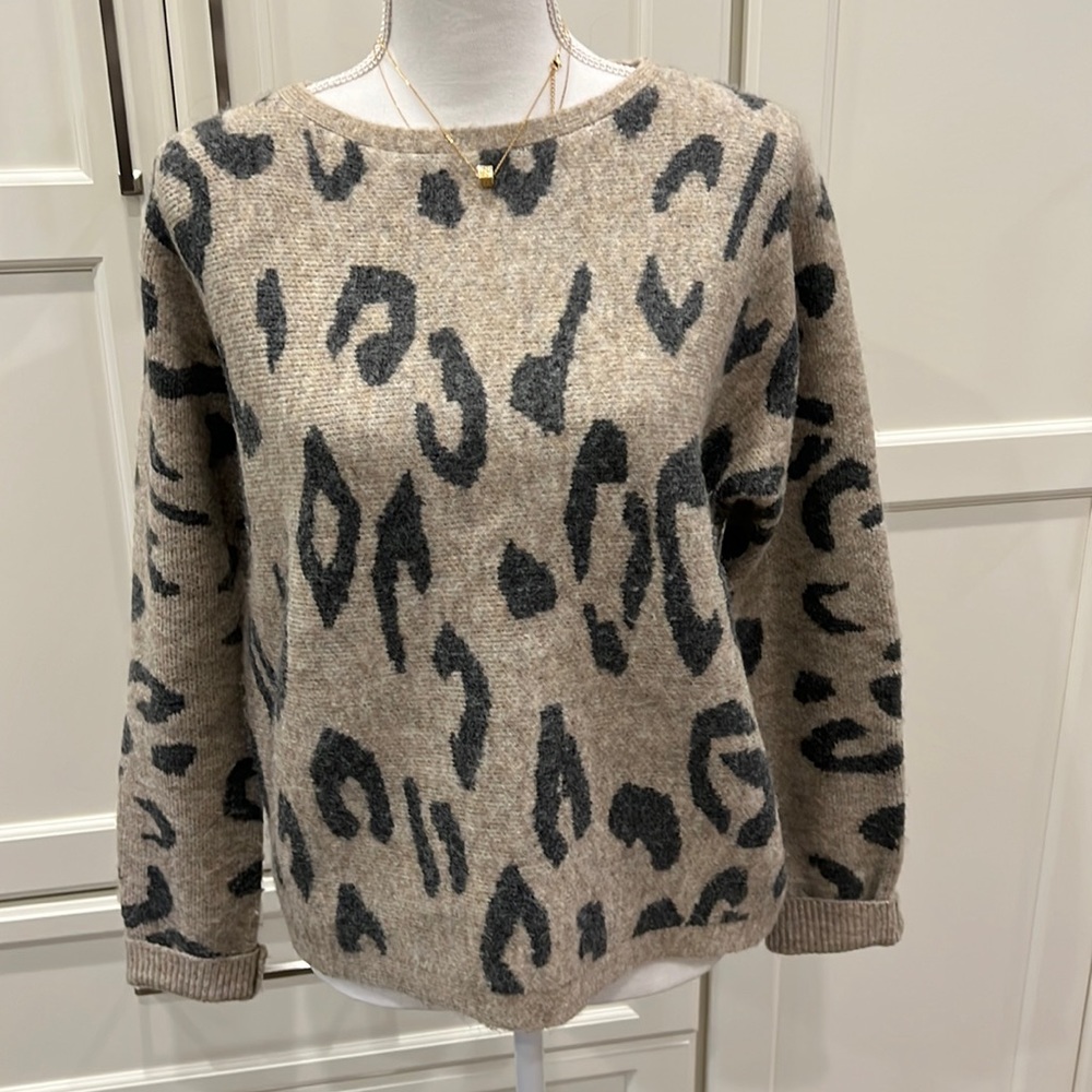 Animal print sweater